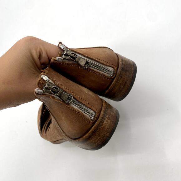 Free People 38 brown Lost Valley leather ankle booties - Picture 4 of 7